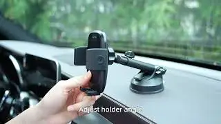 pop-tech Military-Grade Suction Cup Phone Holder for Car Dashboard & Windshield Installation Guide