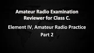 NTC Element 4 Amateur Radio Practice Part 2