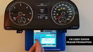 VW Caddy SW1009 mileage programming with Enigmatool (NEC+24C64)