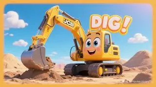 JCB Dig Dig Song 🚜 | Fun Construction Vehicle Song for Kids | Nursery Rhymes