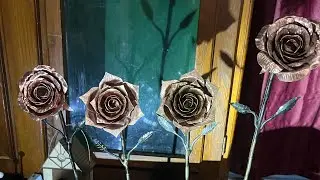 Making copper and steel roses