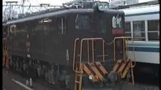 東武鉄道 貨物列車(車掌車付)ED5083+ED5061ほか　久喜・館林・羽生94.7.9