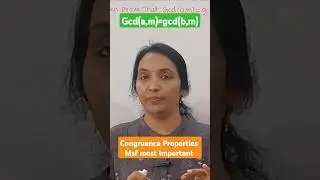 Congruence Most Important properties in Telugu || #msf #cosm