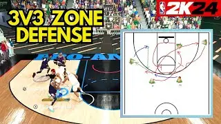 The only time YOU SHOULD run ZONE Defense in 3v3 Basketball! | NBA 2K24