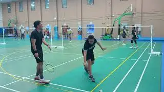 Rizza & Macky vs. Ging & Piux &mdash; Qatar Badminton (D'ace Badminton Queuing Game)
