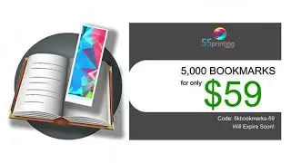 5,000 Cheap Bookmarks Printing Only $59.00 at 55printing.com