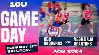 Vega Baja Spartans vs ABB Vaqueros, ACB 2024, 10 años #basketball #basquetbol