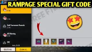 RAMPAGE NEW DAWN SPECIAL GIFT FROM GARENA FREE FIRE || FREE FIRE NEW EVENT || TODAY REDEEM CODE