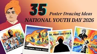 National Youth Day Poster Drawing | Easy Youth Day Poster Ideas | National Youth Day 2026