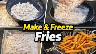 Frozen French Fries Recipe - Make and Store For 3-4 Months - Crispy Fries Recipe Market Style