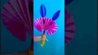 Cute Origami paper Bunny Tutorial 🐰 | Paper Rabbit making For beginners 😀 #art  #shorts  #paperart