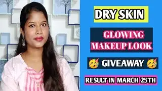Dry Skin Glowing And Simple Makeup Look In Tamil | #makeup #glowingskin #dharanipriyatamilbeautychan