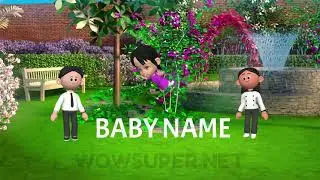 NAME REVEAL VIDEO FOR SOCIAL MEDIA WITH 3D CHARACTERS