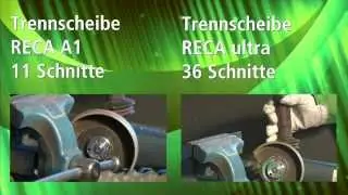 ultra/i Trennscheibe gegen A1 Trennscheiben