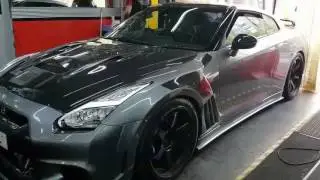 Nissan GT-R  totally customised having window Tinting applied