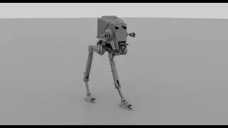 Star Wars AT ST Scout Walker animation