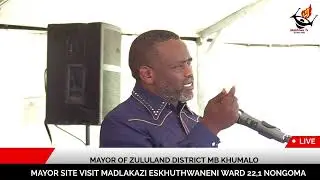 iMeya Yase ZDM MB Khumalo, wethule umsebenzi wamanzi ka R54m okuzohlomula  imizi enggu 500