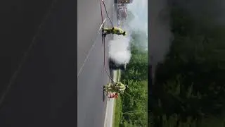 Uhual trailer fire.  West Salem Ohio.