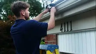 HASSLE-FREE Gutter-Mounted Solar Security Light