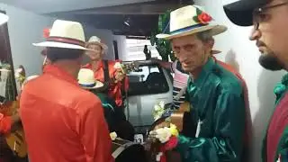 Folia de Reis chegando na casa de Dona Elci