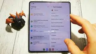 SAMSUNG GALAXY Z FOLD5: How to change language in a specific app | Quick Guide