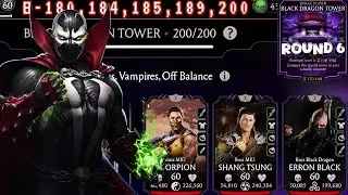 Fatal Black Dragon Tower Boss Battle 200 & 180 Fight + Rewards MK Mobile 2025 | Spawn Tormented Soul