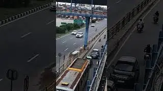 View from Sarai delhi Metro station 🚉 #delhiborder #ytshorts