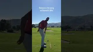 🙏@bryanpategolf usng #mini to work on your dynamic balance. #golf #golftips #golflesson