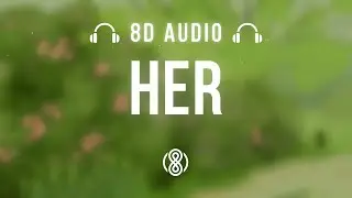 HER &bull; JVKE & Annika Wells 🎧8D Audio🎧 | Use headphones