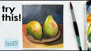 Try this watercolor technique for dramatic still life
