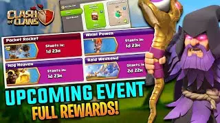 Upcoming Pocket Rocket, Whirl Power & Hog Heaven Event Rewards Coc 2022 + New Free Book Trader Deal🔥