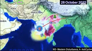 South Asia Weather System Map Next 25 Days North Indian Ocean Bay Of Bengal Arabian sea. 