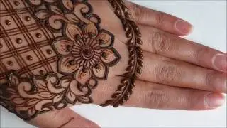 Very beautiful Easy henna design for back hand
