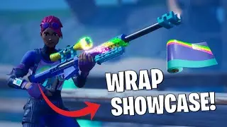 *NEW* FORTNITE REACTIVE ANIMATED GLITTER BLASTER WEAPON WRAP SHOWCASED IN GAME! (Gameplay)