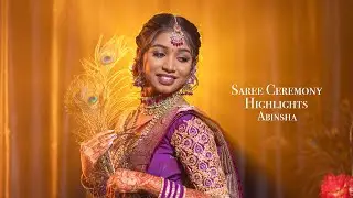 Abinsha Saree Ceremony Highlights ShanDreams