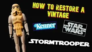 How to restore a 1977 vintage STAR WARS stormtrooper figure | Easy to follow