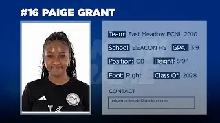 Paige Grant ECNL Showcase 2025 Player Highlights