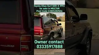 Toyota Hilux Surf SSR-X 1993 for sale in MULTANPost Code C2805202506 #mitsubishixpander #pajeromini