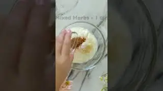 How to make GARLIC HERB YOGURT DIP | EASY DIP RECIPE | GARLIC DIP