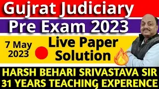Gujarat Judiciary Pre Exam 2023 | Paper Solved | GJS PAPER 2023 | Paper Analysis |Pariksha Refresher