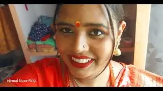 Diamond Nose Pin Screw Wali | Nirmal Nose Ring Try On Review | Daily Wear Nose Pin Look