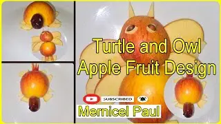 Turtle and Owl Fruit Design #notapro #notsoperfect #fruitsdesign #funplateforkids #live