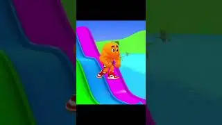 brain rot swim and relax on water slides