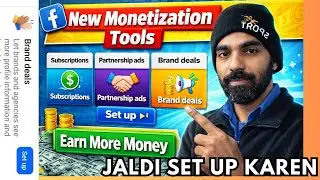 Facebook New Monetization Tools 2026 | Earn More Money Online  Brand Deal Setup