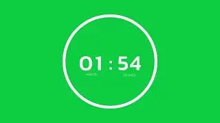 5 Minute Countdown Timer with Animated Circle - 4K Green Screen - 100% FREE