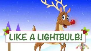 RUDLOPH THE REINDEER *NEW FUN LYRICS* | Christmas Songs | Nursery Rhymes TV | English Songs For Kids
