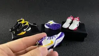 3D sneaker keychain wholesale basketball kobe bryant mini shoe sneakerhead personalized gift sets