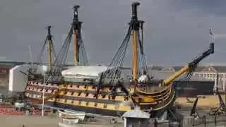 HMS Victory repainting Timelapse