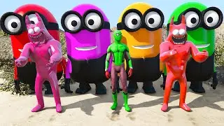 Project 56 Spider-Man vs Minions Ragdolls in GTA V | Funniest Moments Ever 🤣 #SpiderVsMinions