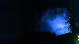Tormenta el&eacute;ctrica sobre el bosque La Primavera